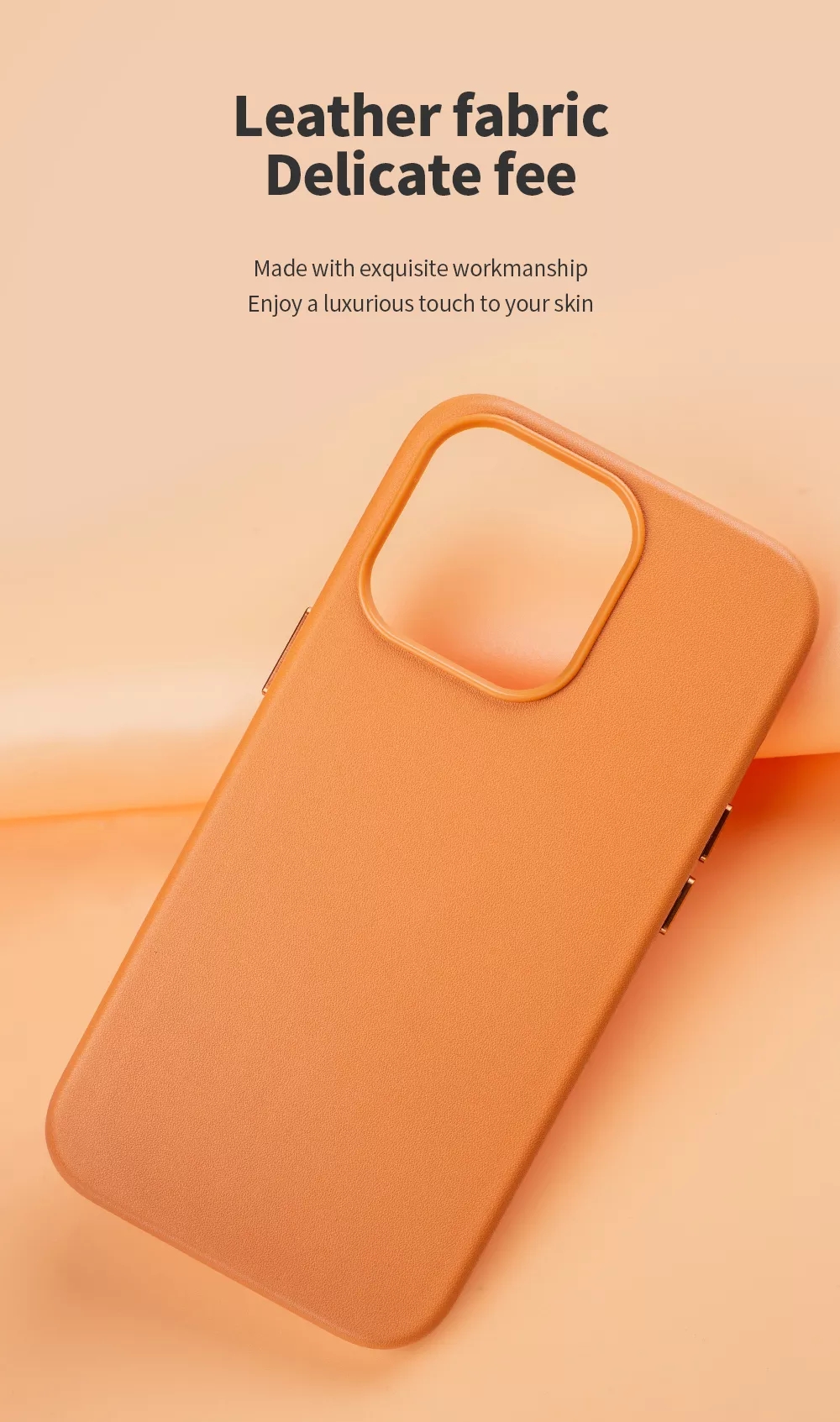 Anti-Drop Soft Original Cover Magnetic Wireless Charger Pu Leather Phone Case For Iphone 14 Pro Max