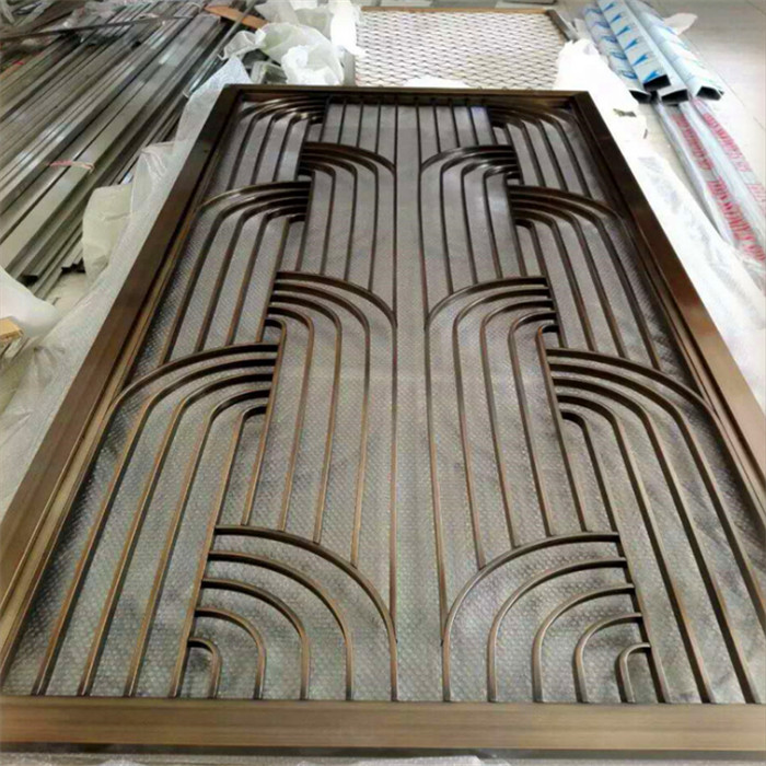 Gold Metal Laser Cut Panels For Facade Wall Cladding Curtain Wall Ceiling