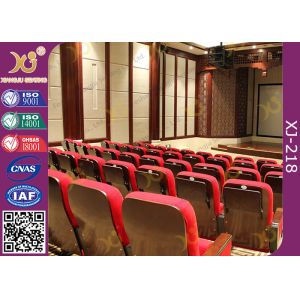 Polyurethane Foam Soft Padded Lecture Hall Seating Gravity Return Mechanism