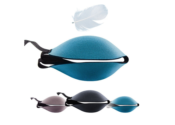 Lightweight Blackout 3D Sleeping Eye Mask With Velcro Easy Adjustment