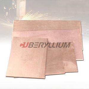 Large CuBe2 Beryllium Copper Sheet 6x25x800 TD02 Temper