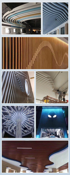 Interior Wall Large Aluminum Profiles T8 Decorative Aluminum Panels