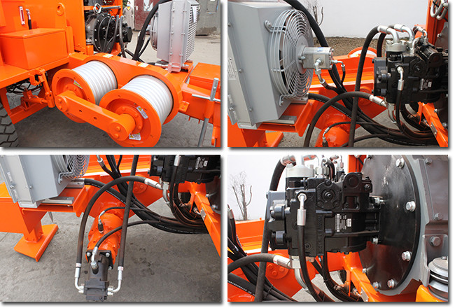 Diesel 77kw 103hp Puller Machine Transmission Line Equipment For Overhead Stringing