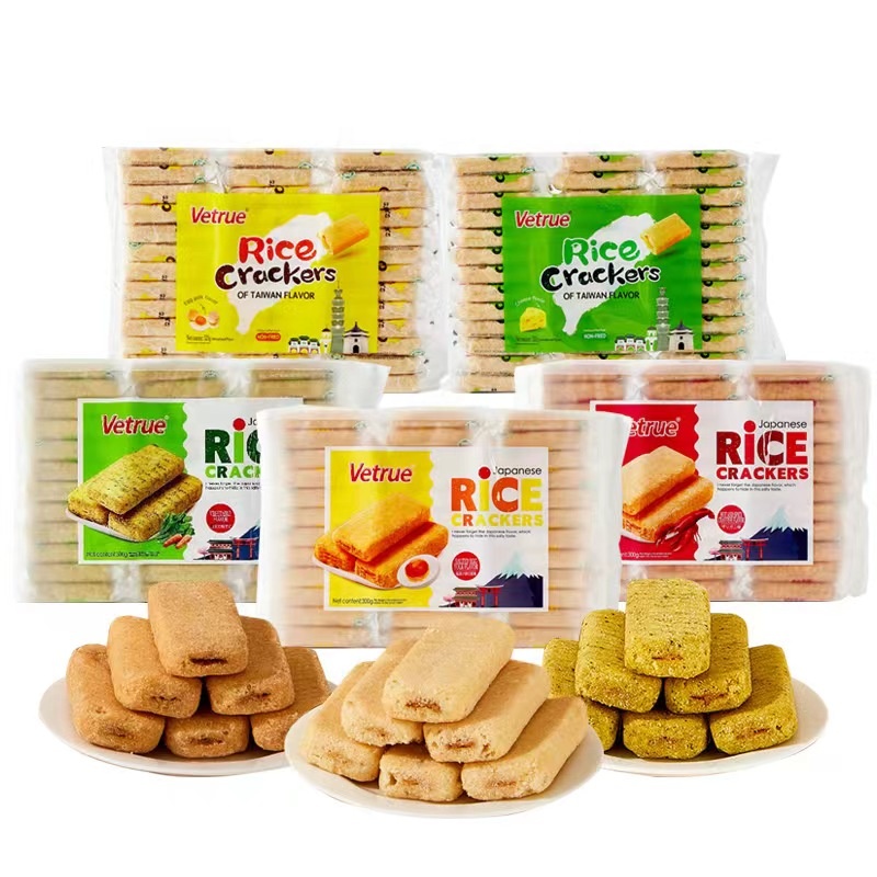 300G*12/CTN Sushi Rice Cracker Snack Or Canola Ingredients for Your Office Pantry
