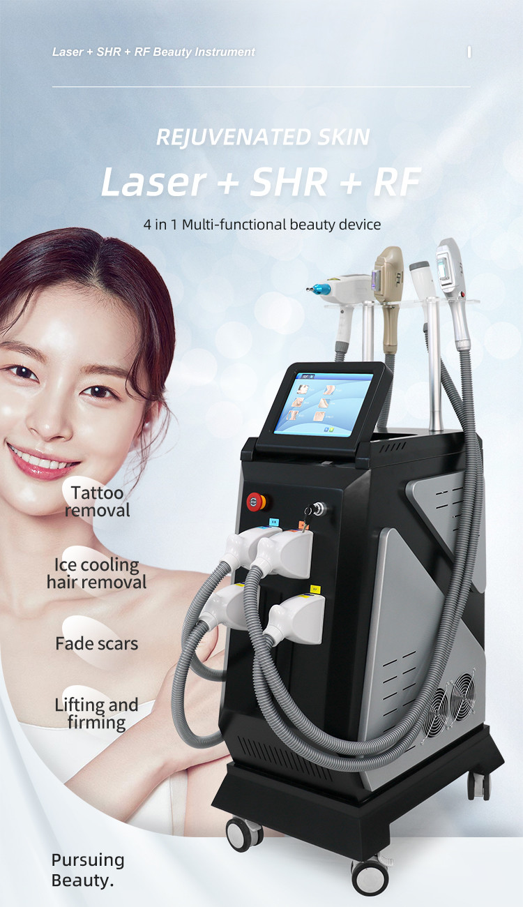 Powerful Dpl Machine Picolaser Opt Shr Ipl Hair Removal Machine 4 In 1