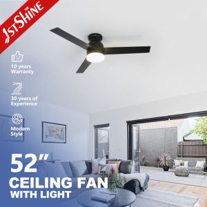 China 5 Speed Remote Control Decorative Ceiling Fan , Mdf Blades Black Plastic Ceiling Fan on sale