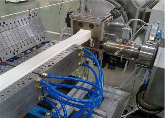 PVC WPC Plastic Profile Extrusion Line For Doorframe / PVC Angle Bead