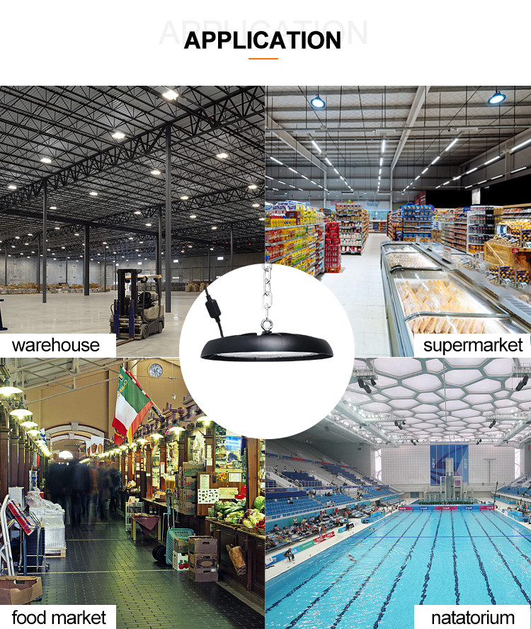 KCD Warehouse Commerical IP65 Waterproof High Lumens Hot Sale 100w 150w 200w 300w Industrial Dimmable LED High Bay Light