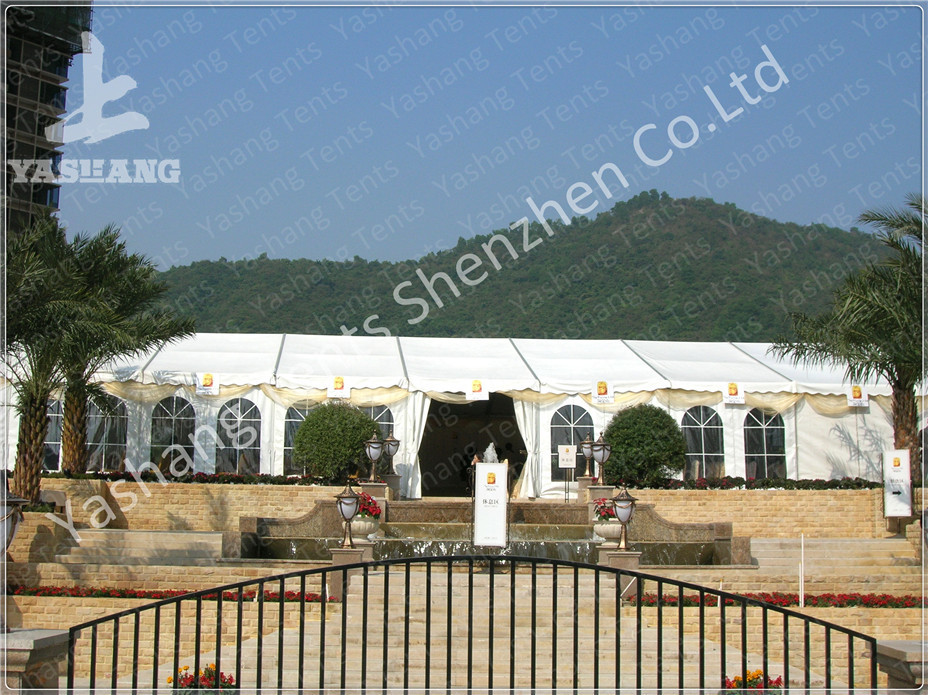 Heat Resistant Tent Accessories Height Customizable Fabric Door Glass Door Roller Gate