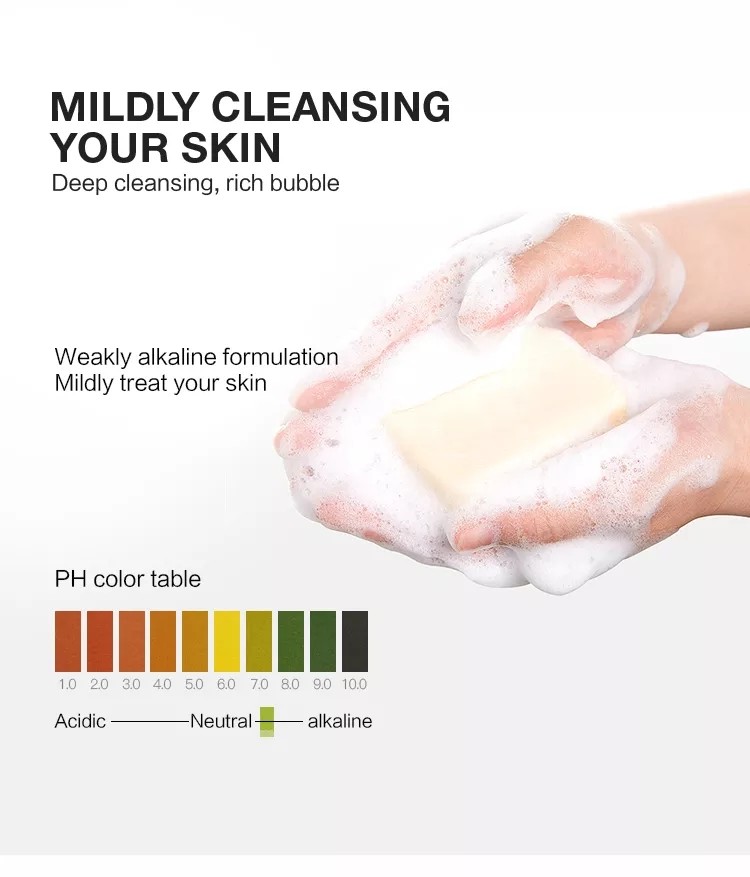 OEM ODM Handmade Soap Bar Palm Essencial Oil Ginger Root Extract Organic Bath Beauty