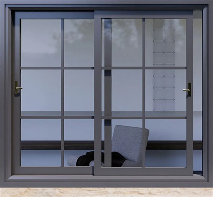 Seamless Welded Aluminum Casement Windows With Blinds 304 Stainless Steel Mesh