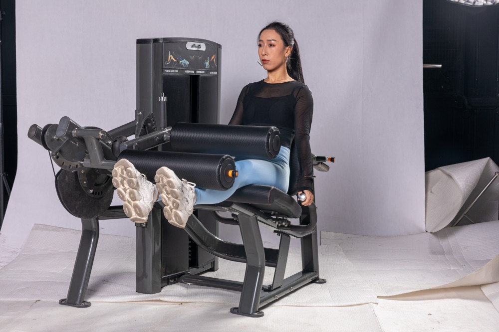 Commercial Gym Strength Training 2 Functions Pin Loaded Seated Leg Curl Machine