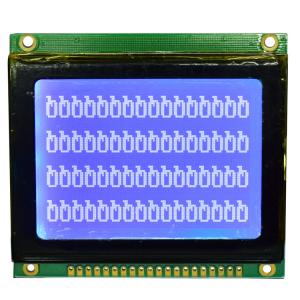 China Blue Film Negative Graphic LCD Dot Matrix Module,ISO9001:2008 / ROHS Approval on sale