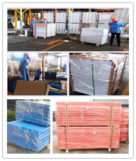Orange Channel Type Shuttle Pallet Racking Q235B Steel With Pre Galvanized Frames