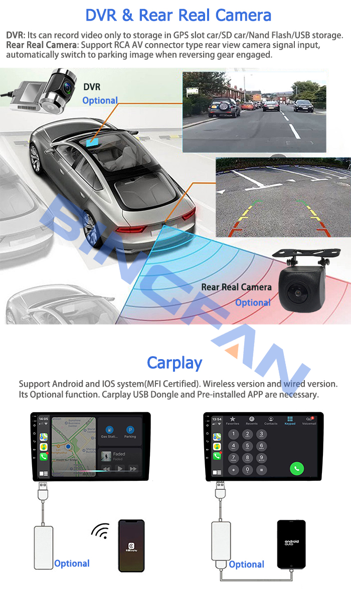 SWC Carplay Volkswagen Touch Screen Radio 12v Audio POLO Car Radio