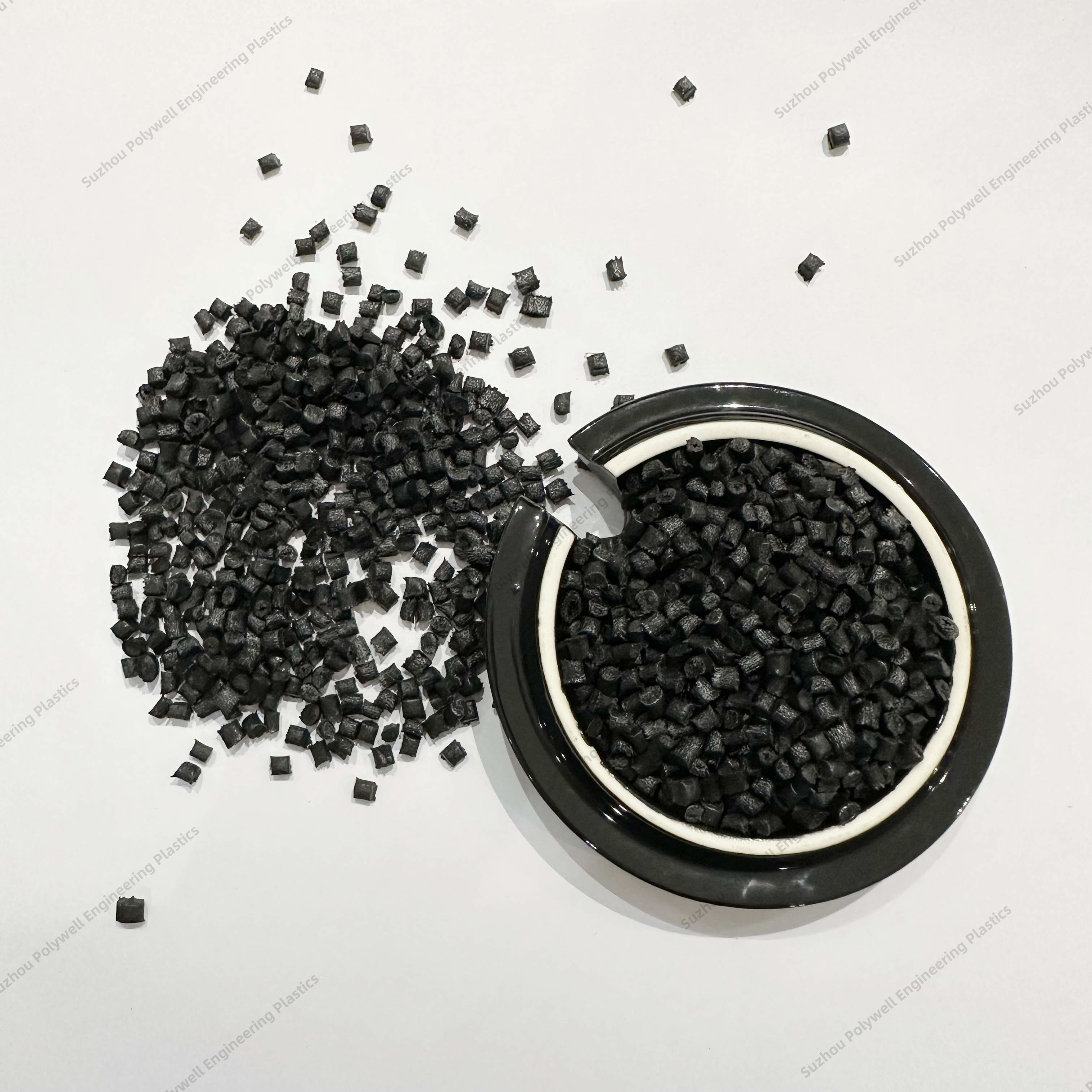 Black Thermal Break Strips Plastic Granules Customized Color PA66 GF25