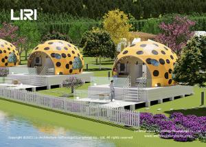 China Glamping Geodesic Dome House Waterproof PVC Luxury Parent Child Style on sale
