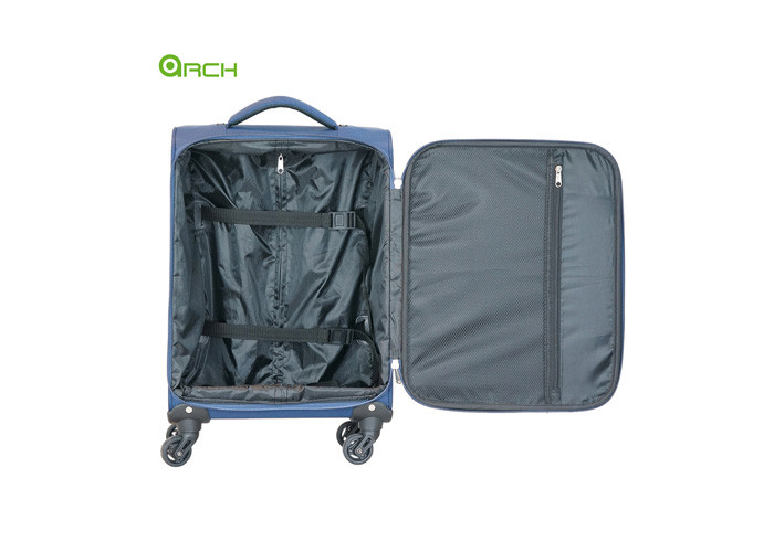 Hidden Pocket Spinner Wheels Travel Checked Luggage Bag
