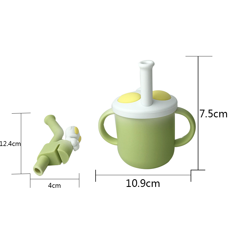Cartoon Character Shape Baby Silicone Bib Bowl Spoon Set Bpa Free