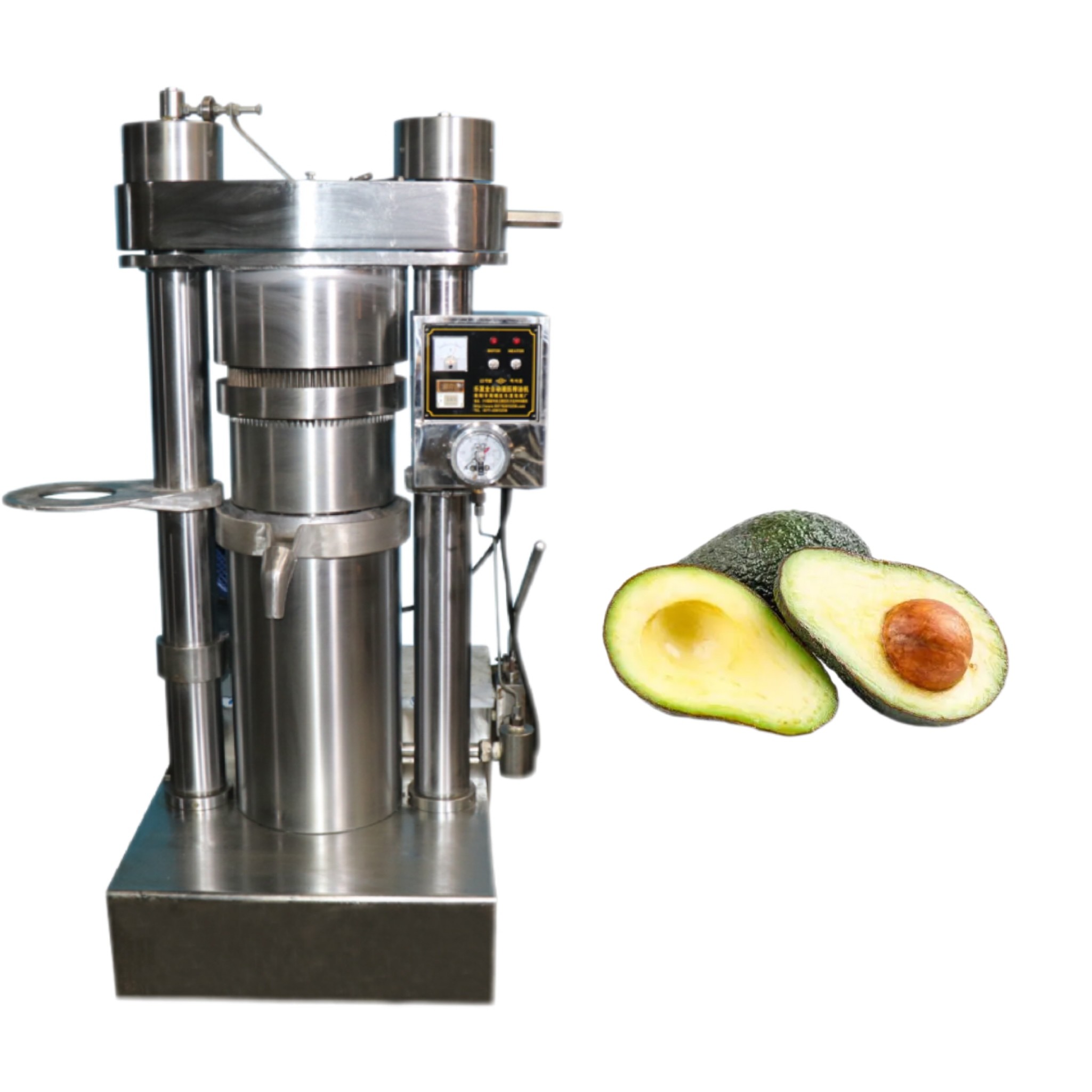 High Pressure 60Mpa Industrial Avocado Olive Oil Press Machine With 1600 Kg Weight