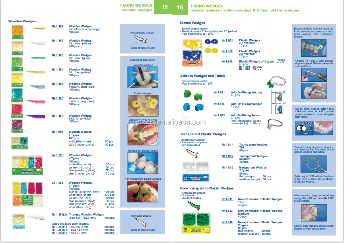 ce certified Dental Restoration Products Materials TOR VM Set of Rings 1.399 /Rings for Sectional Matrices Installation