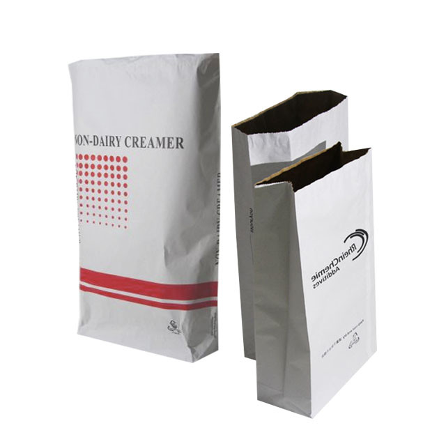 Custom Capacity Kraft Paper Packaging Bags Industrial White Or Brown