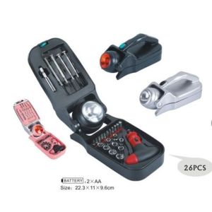 26 pcs mini tool set ,with sockets ,screwdriver bits .