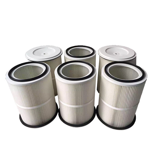 Reusable Dust Collector Pleated Filter 20 Micron Polyester Powder Filter Element