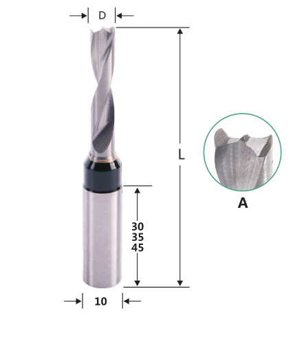 High Precision Super Abrasion Solid Carbide Drill Bit Tool With 4mm Cutting Diameter