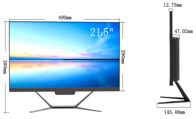 21.5 Inch Industrial Touch Monitor 1920x1080 250cd/m2 4ms Response Manufactures
