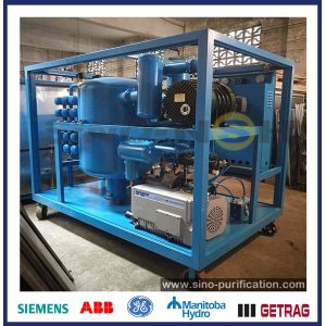 Large Capacity Vacuum Transformer Oil Purifier 12000L / H Movable