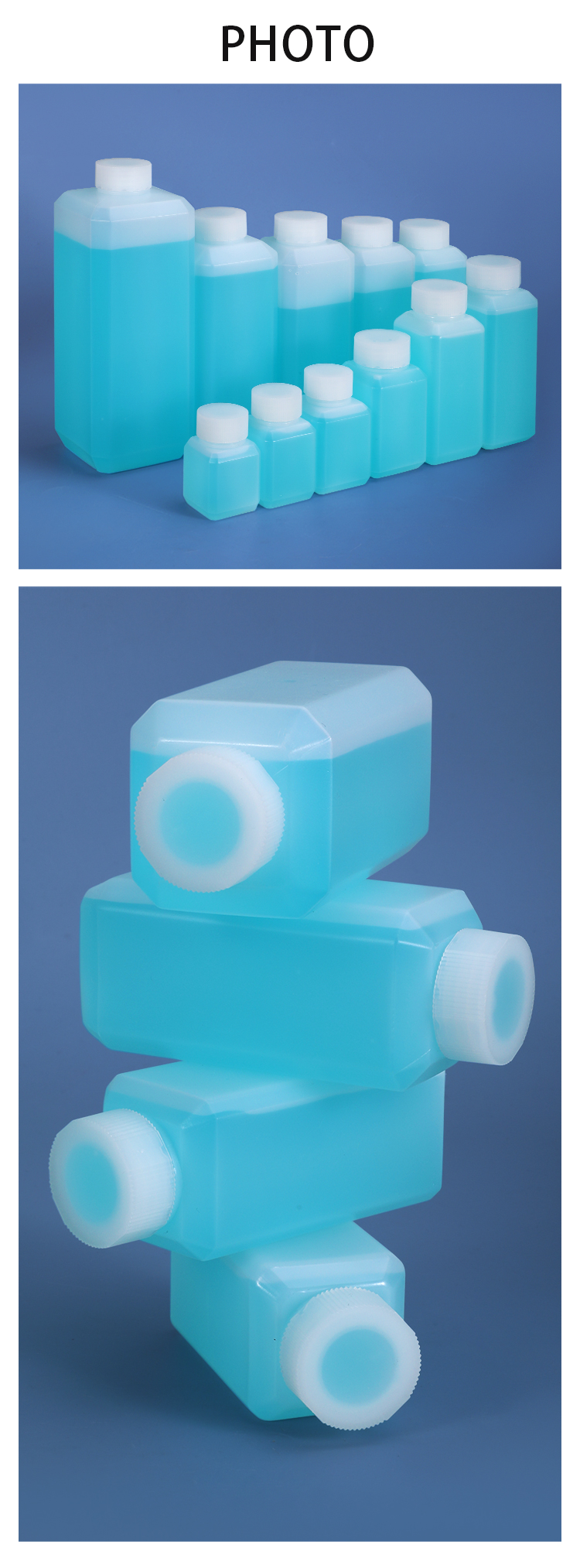 500ml Translucent Medicine Polylab HDPE Reagent Bottle Small Mouth