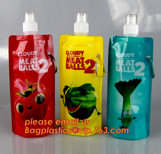 Customized Climbing Printed BPA Free Foldable T-shirt Shaped Bottle Collapsible Water Bottle Bag,250ml-600ml Foldable Co
