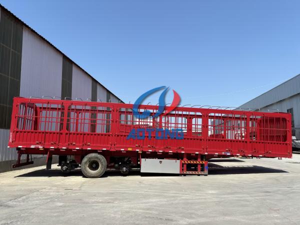 Fence Semi Truck Trailer Cargo Carrier Trailers Livestock Poultry Transport Semi