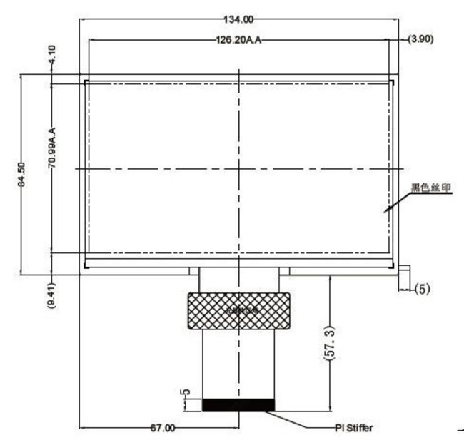 FHD Landscape IPS TFT LCD Display 5.7 Inch 60 Pin With LVDS Interface