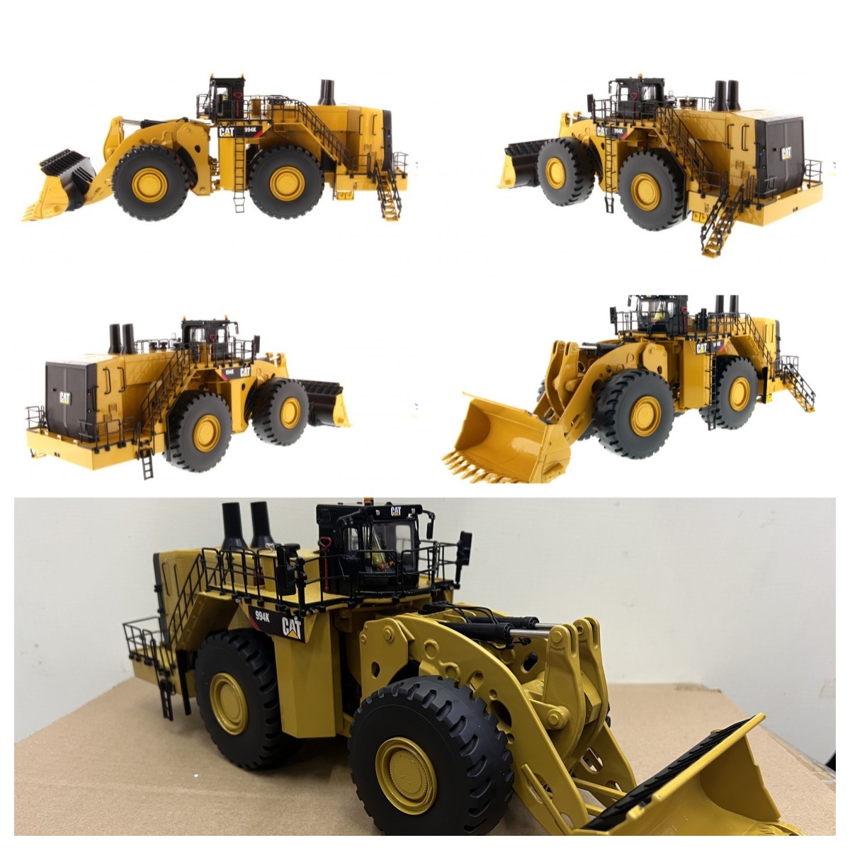DM Earthmoving Heavy Duty Wheel Loader Alloy Construction Vehicle Model 1:50 85505C