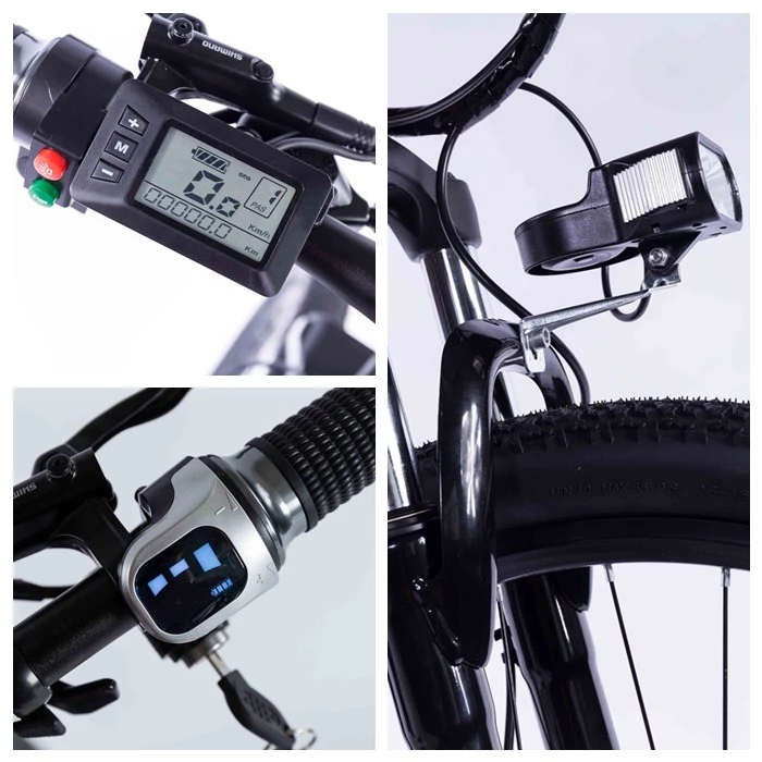 0.5KW 26 Inch Folding Electric Bike With Shimano Gear Multifunctional