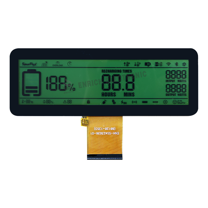 STN Transmissive Segment LCD Display with 12 0'clock Viewing Angle for