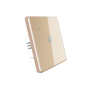 OEM New Product EU UK Standard Wifi Touch Aluminum Frame Smart Wifi Home Tuya
