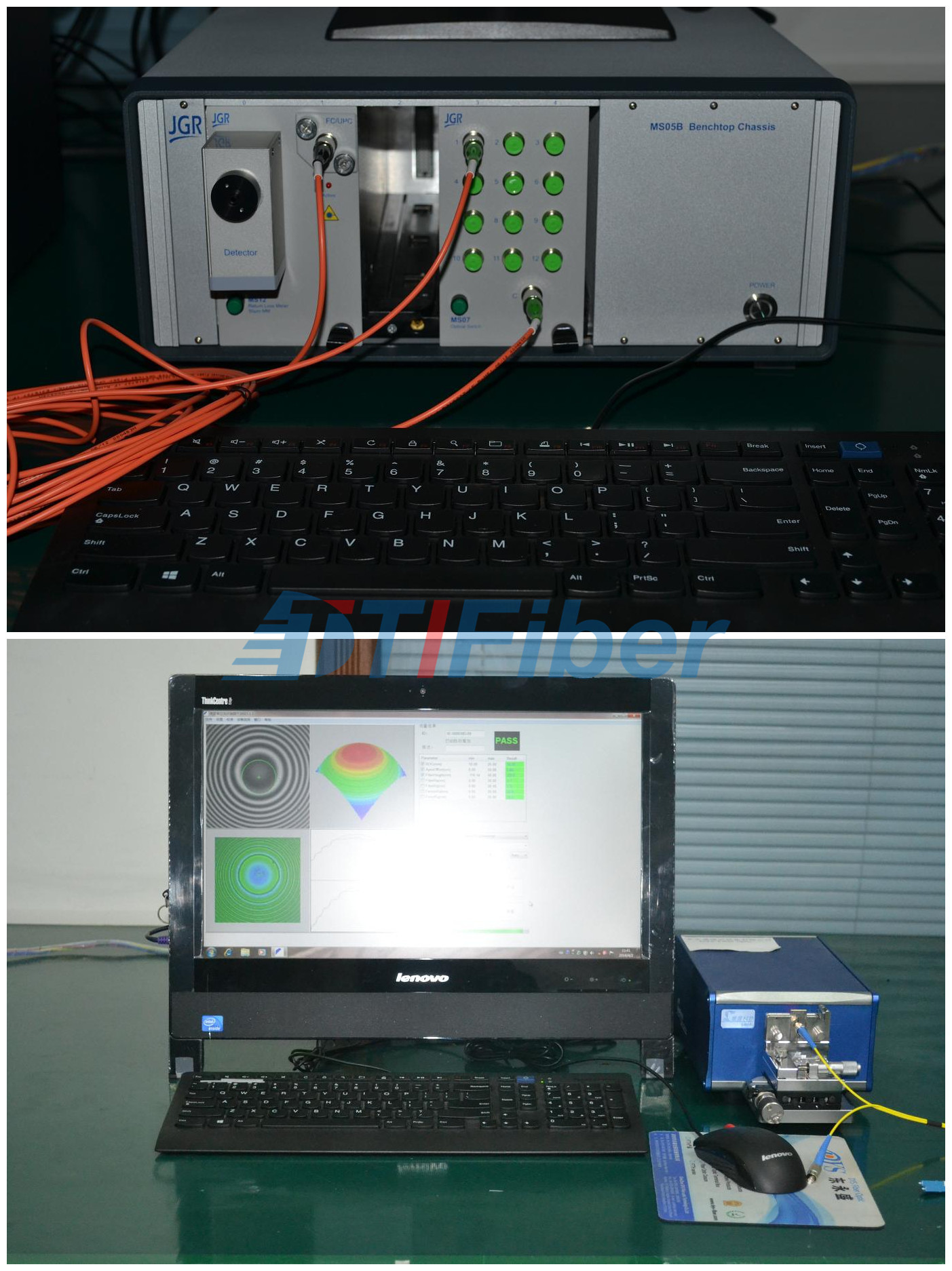 MPO to SC Fiber Optic Patch Cord 12 Fiber For MPO Cassettes