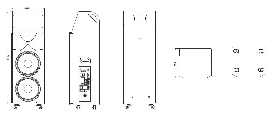 VOD Portable Multimedia Speaker With Bluetooth Android LCD Display