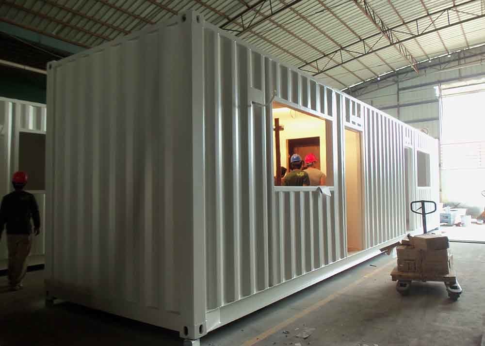 Single Unit Modern Shipping Container House Convert For Student Dormitory