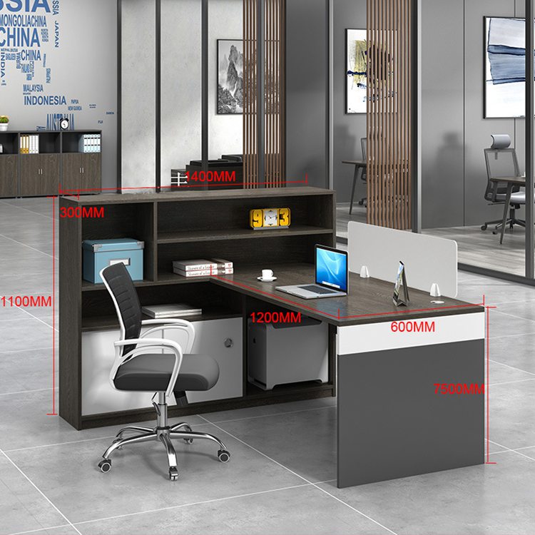 Modern Style Office Workstation With Open Modular Design And MFC Material