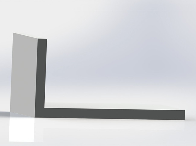 6000 Series Structural Aluminum Angle , Aluminium Angle Trim For Engineering