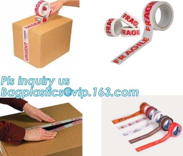 Custom high quality logo printed adhesive packaging bopp tape,rubber base