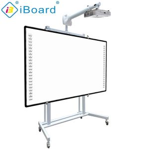School T Series Multi Touch Interactive Whiteboard 10 Points Silver Color With