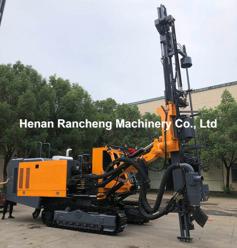 Crawler Type Rock DTH Drilling Rig 298KW Cummins Engine 35m Drilling Depth