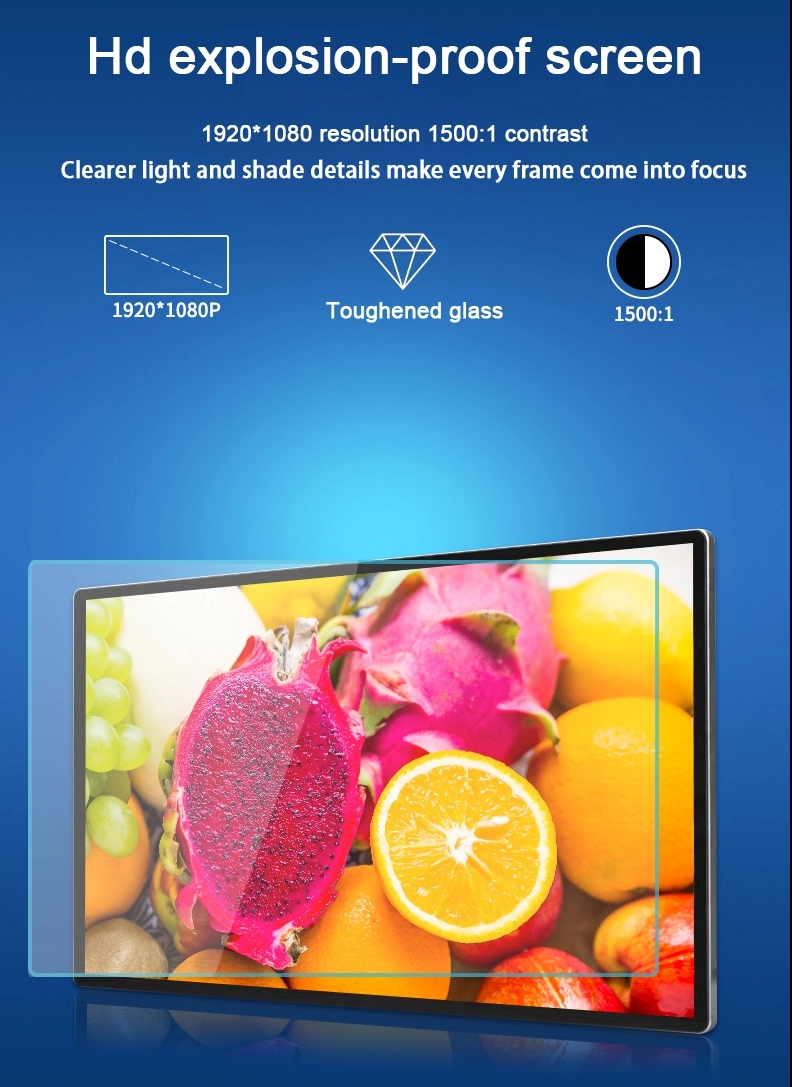49/50 Inch Wall Mounted Digital Signage 1080P 350cd/M2 Elevator Signage Display