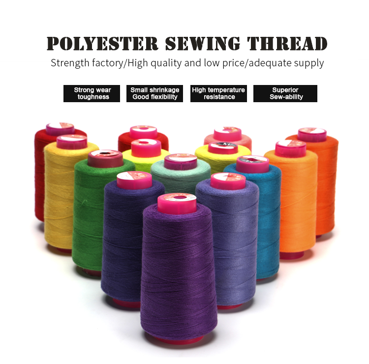 High Level 5000yds 40/2 100% Spun Polyester Sewing Thread for Machine Sewing Supplies