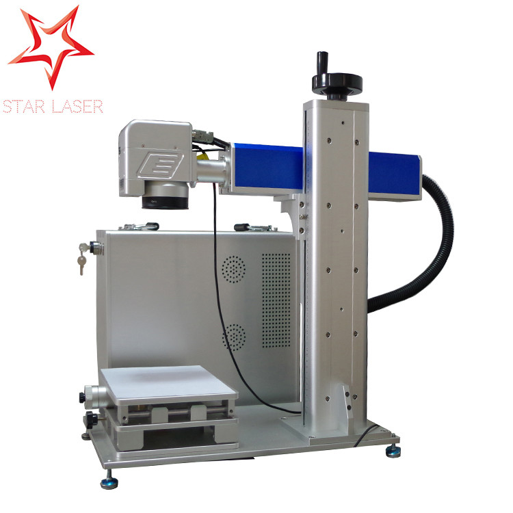 High Speed 20W Fiber Laser Marking Machine Air Cooling With FDA Certificate